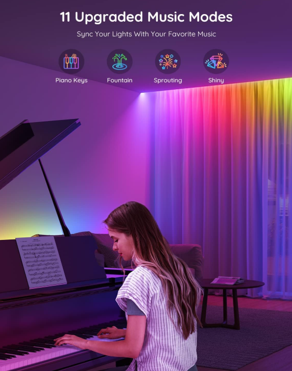 Govee RGBIC LED Strip Lights – Smart WiFi Color Changing LED Lights for TV, Bedroom, Party